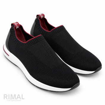 Loro Piana Knit Slip-On Sneakers – Black - View 1