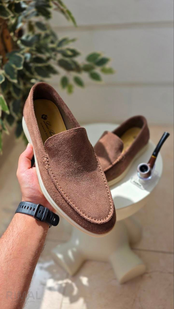 Loro Piana Summer Walk Loafers – Brown - View 3
