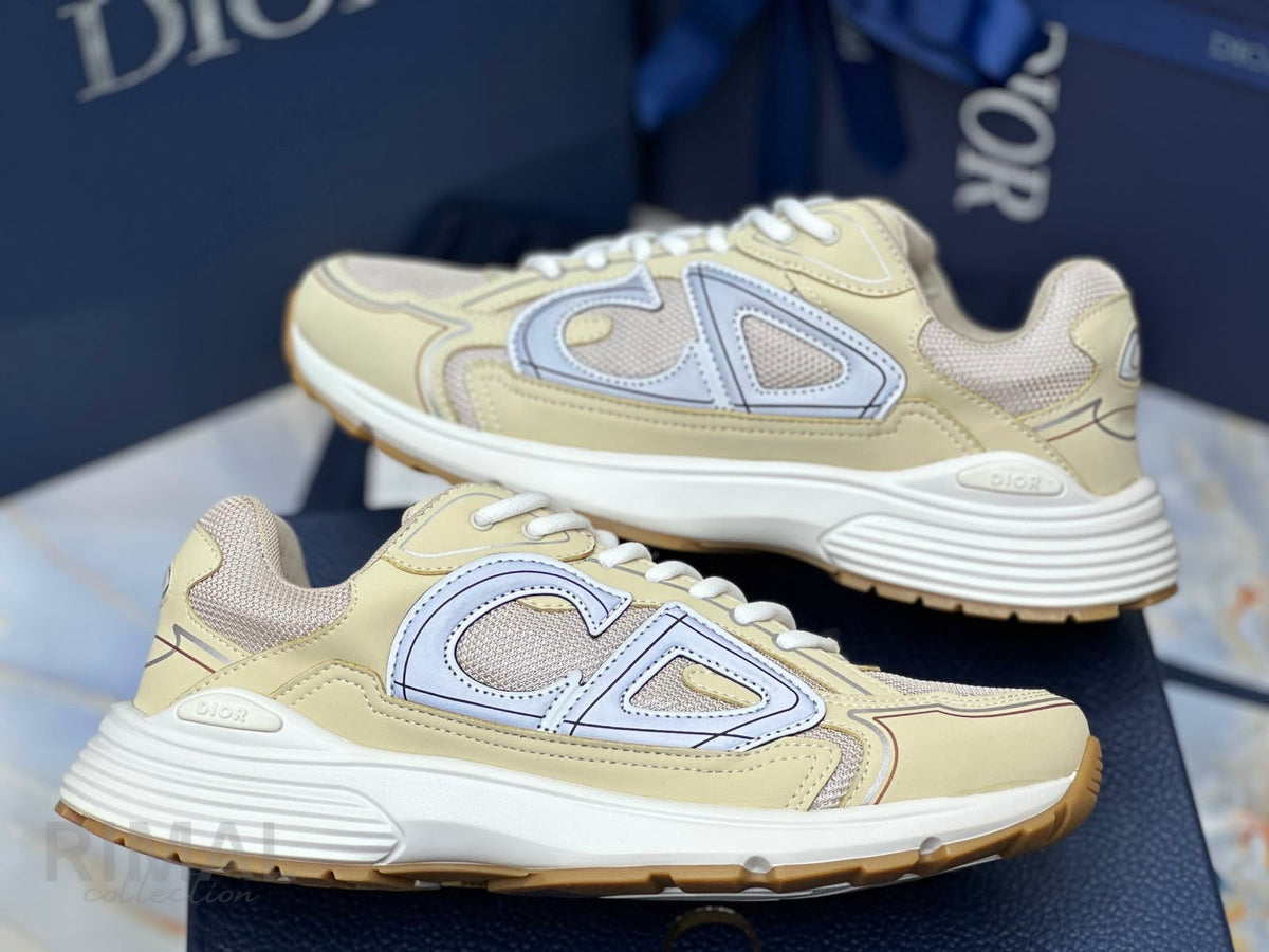 Dior B30 Sneakers – CD30 Signature Cream Mesh - View 2