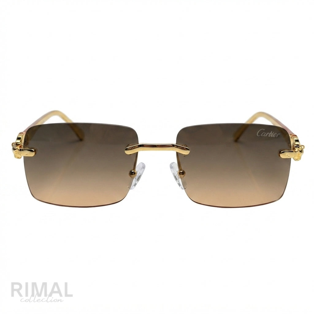 Cartier Sunglasses Panthère Gradient Brown - View 1