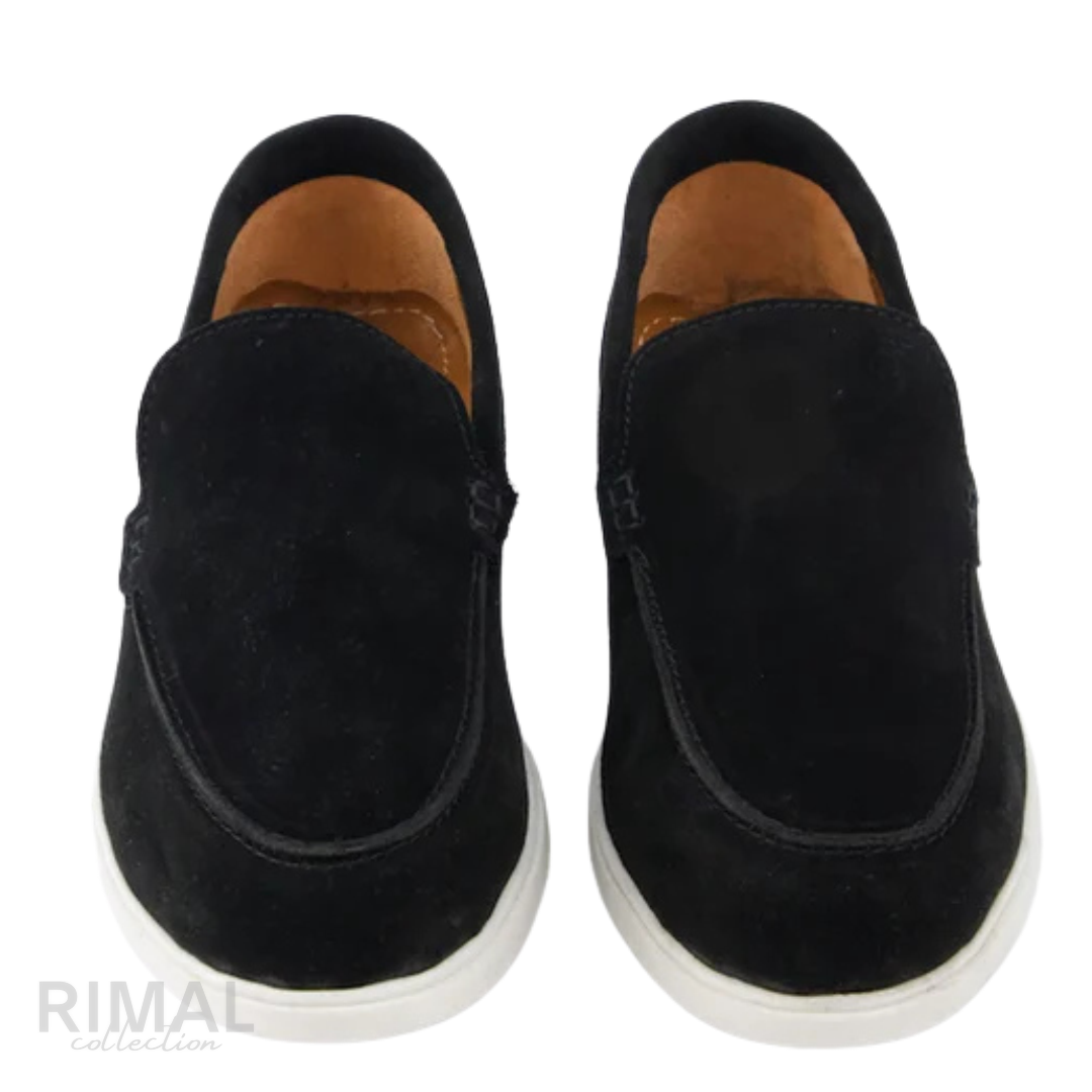 Loro Piana Summer Walk Loafer – Black – View 2
