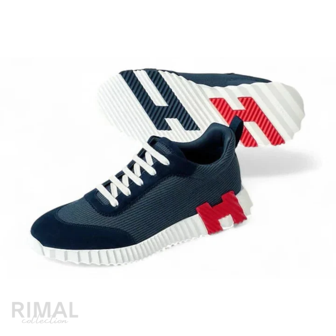 Hermès | Bouncing Sneakers Ocean Blue - View 3