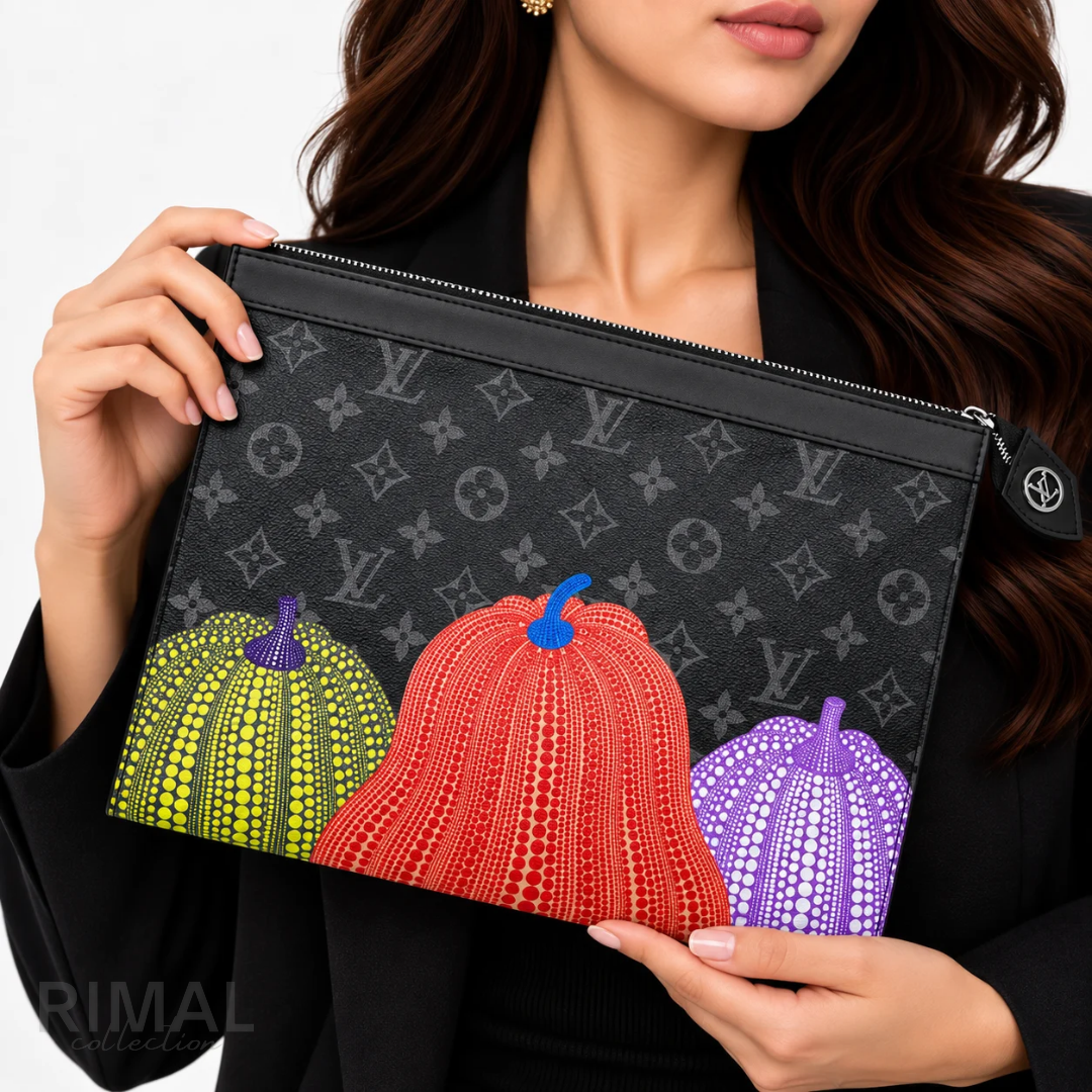 LV – Louis Vuitton x Yayoi Kusama Monogram Pumpkin Trio Toiletry Pouch