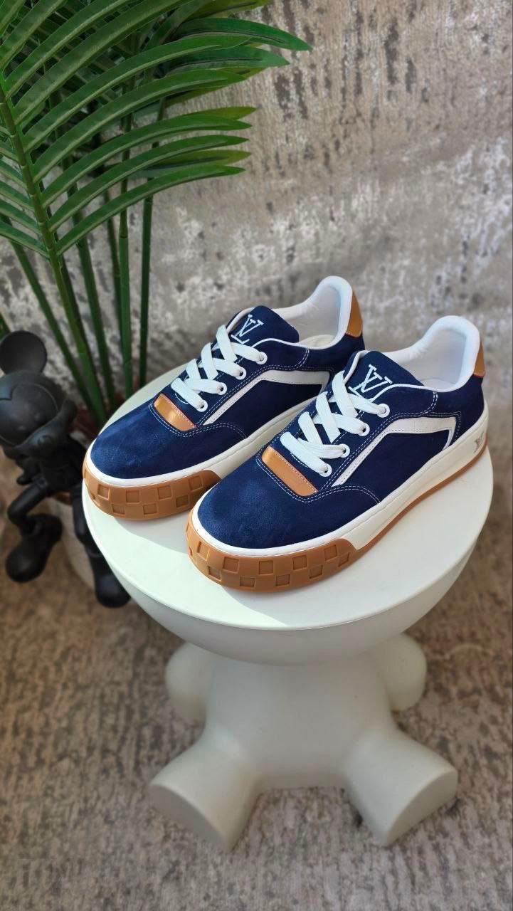 Louis Vuitton LV Tilted Sneakers – Deep Blue - View 3