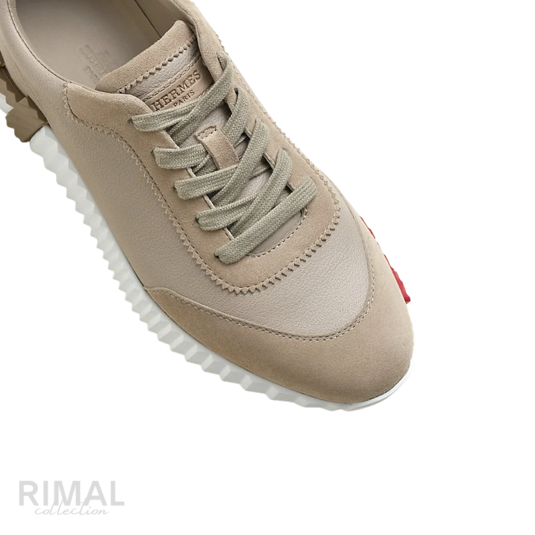 Hermès | Bouncing Sneakers Beige Galet - View 4