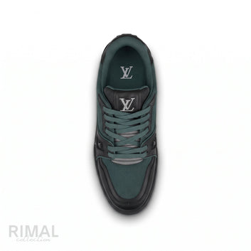 Louis Vuitton LV Trainer Sneakers – Dark Green & Black - View 2