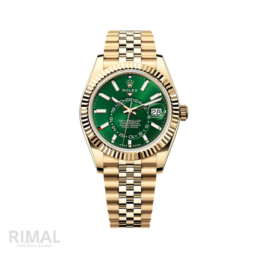 Rolex Watch | Sky-Dweller Yellow/Green