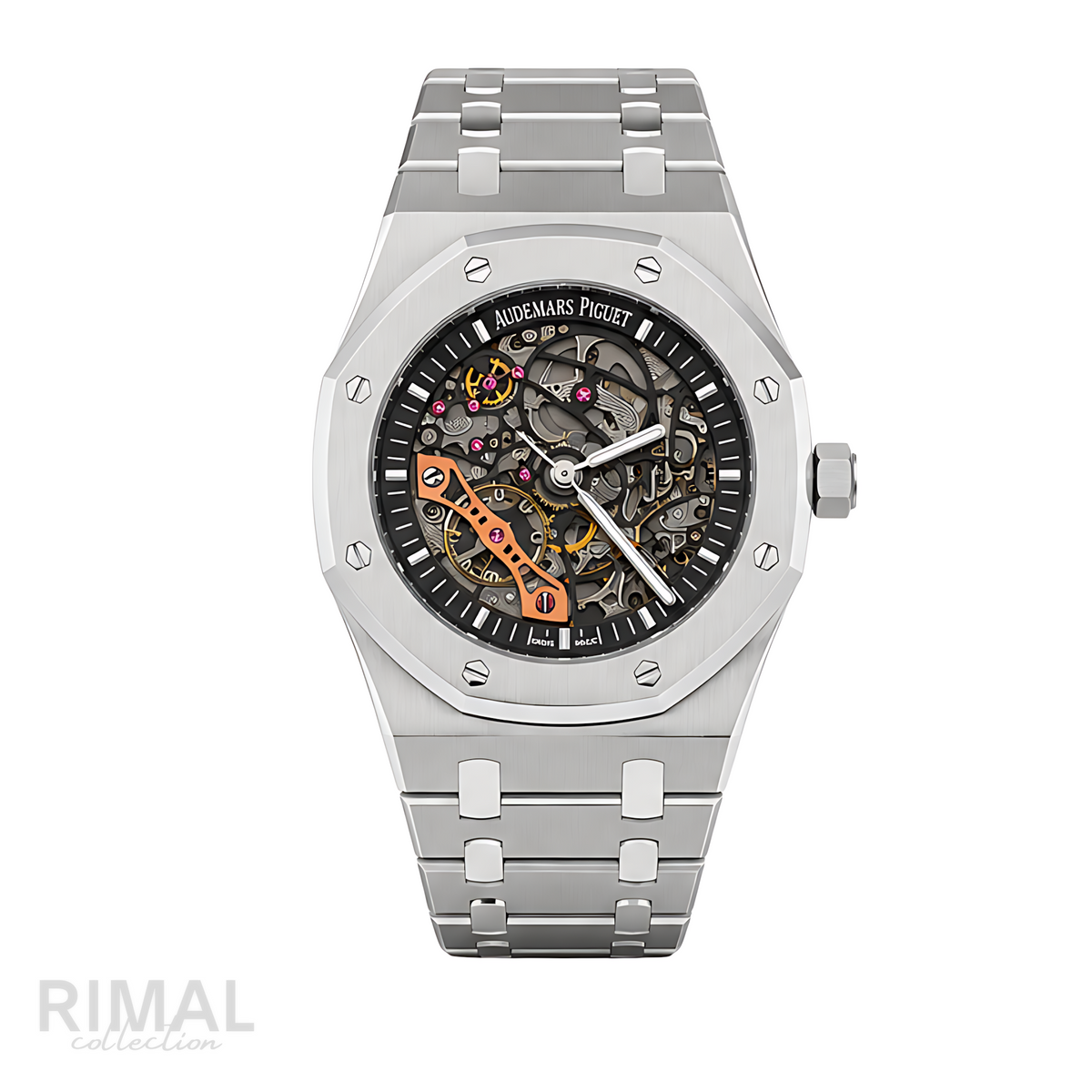Audemars Piguet Royal Oak Skeleton Silver Black Dial Watch - image 1