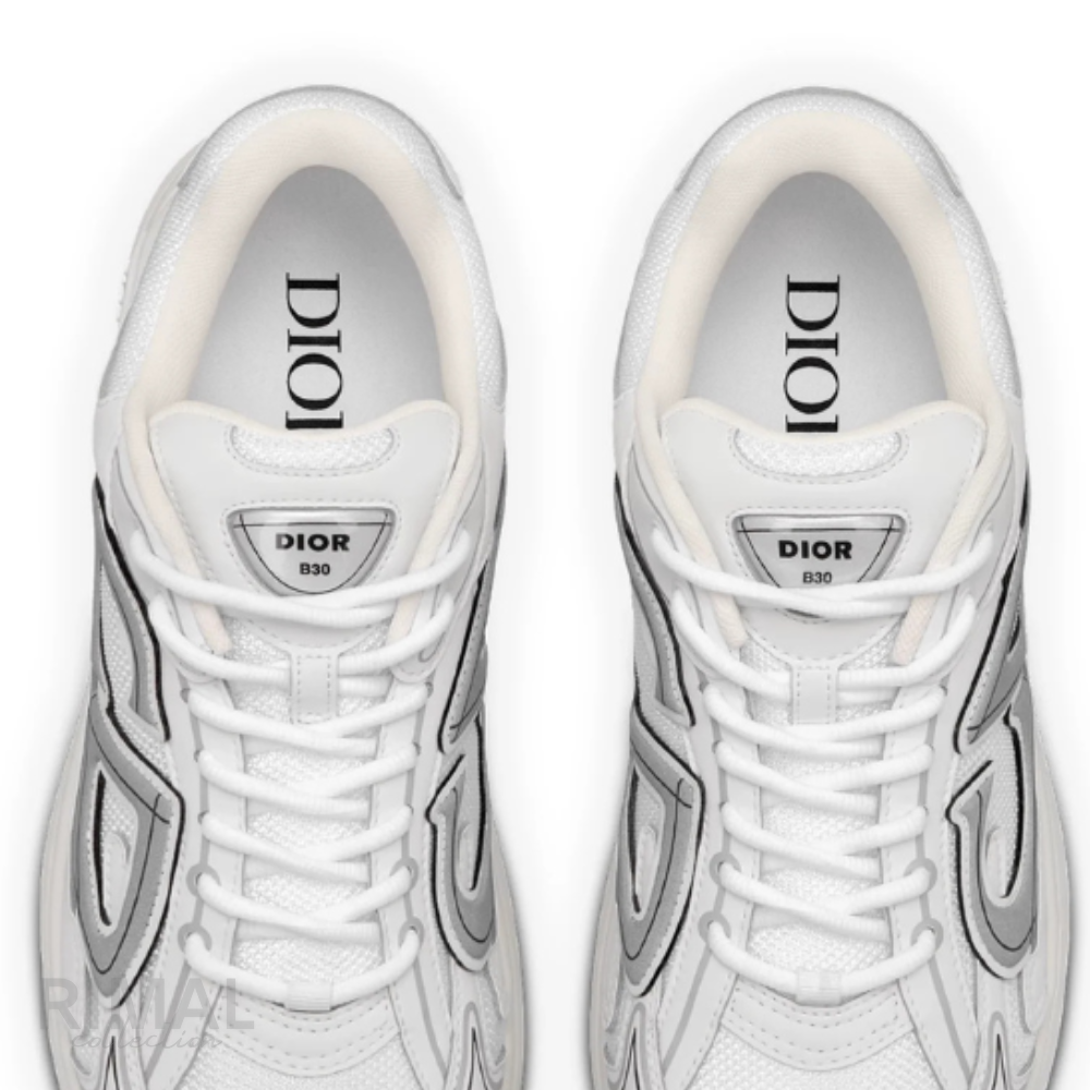 Dior B30 Sneakers – White Mesh - View 4