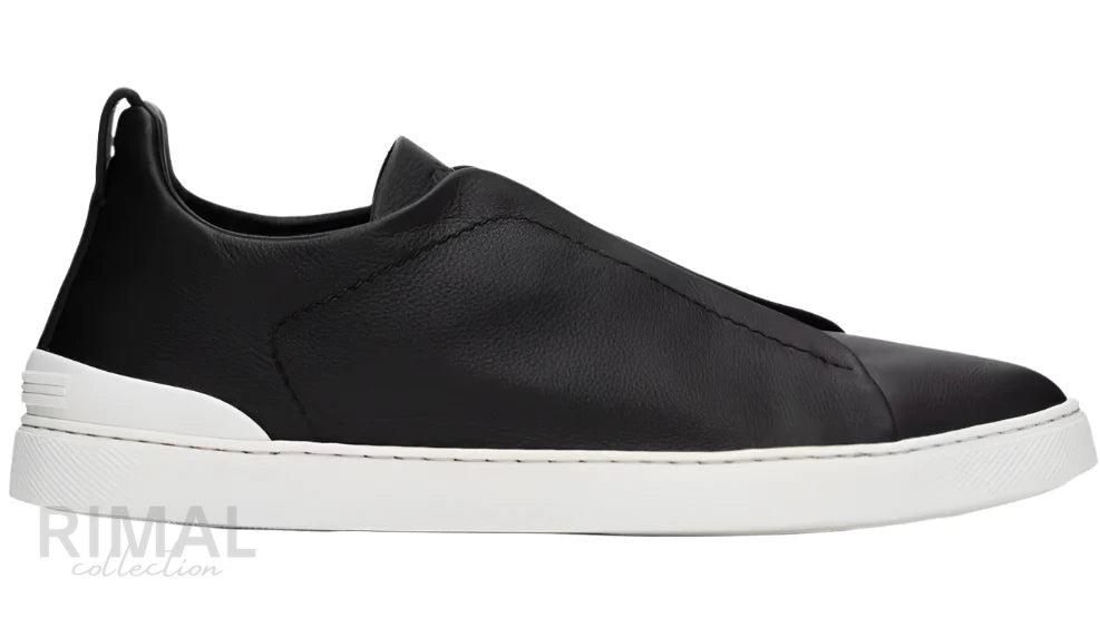 Zegna Triple Stitch Sneaker - Black Edition 5 | Men
