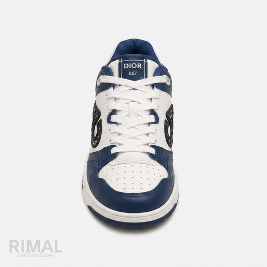 Dior B57 Low-Top Sneaker – CD30 Signature – Navy Blue & White - View 1