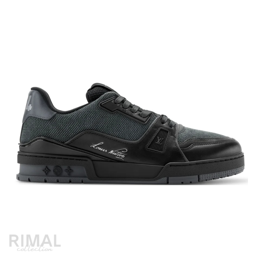Louis Vuitton LV Trainer Sneakers – Black & Green - View 1