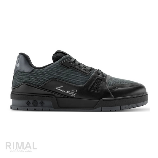 Louis Vuitton LV Trainer Sneakers – Black & Green - View 1