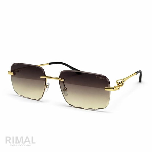 Cartier — Modern Black Lens Sunglasses