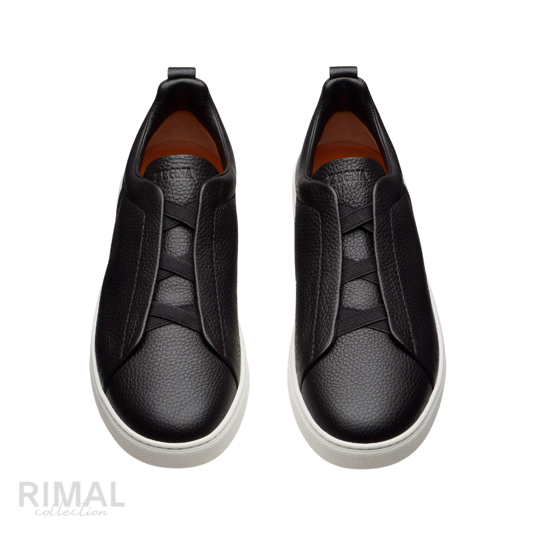 Zegna Triple Stitch Sneaker – Calfskin Leather – View 4