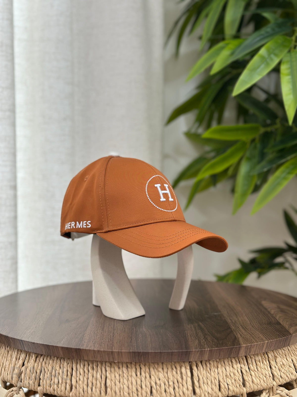 Hermès | Nevada H Cap – Noir / Orange – Product Image 1