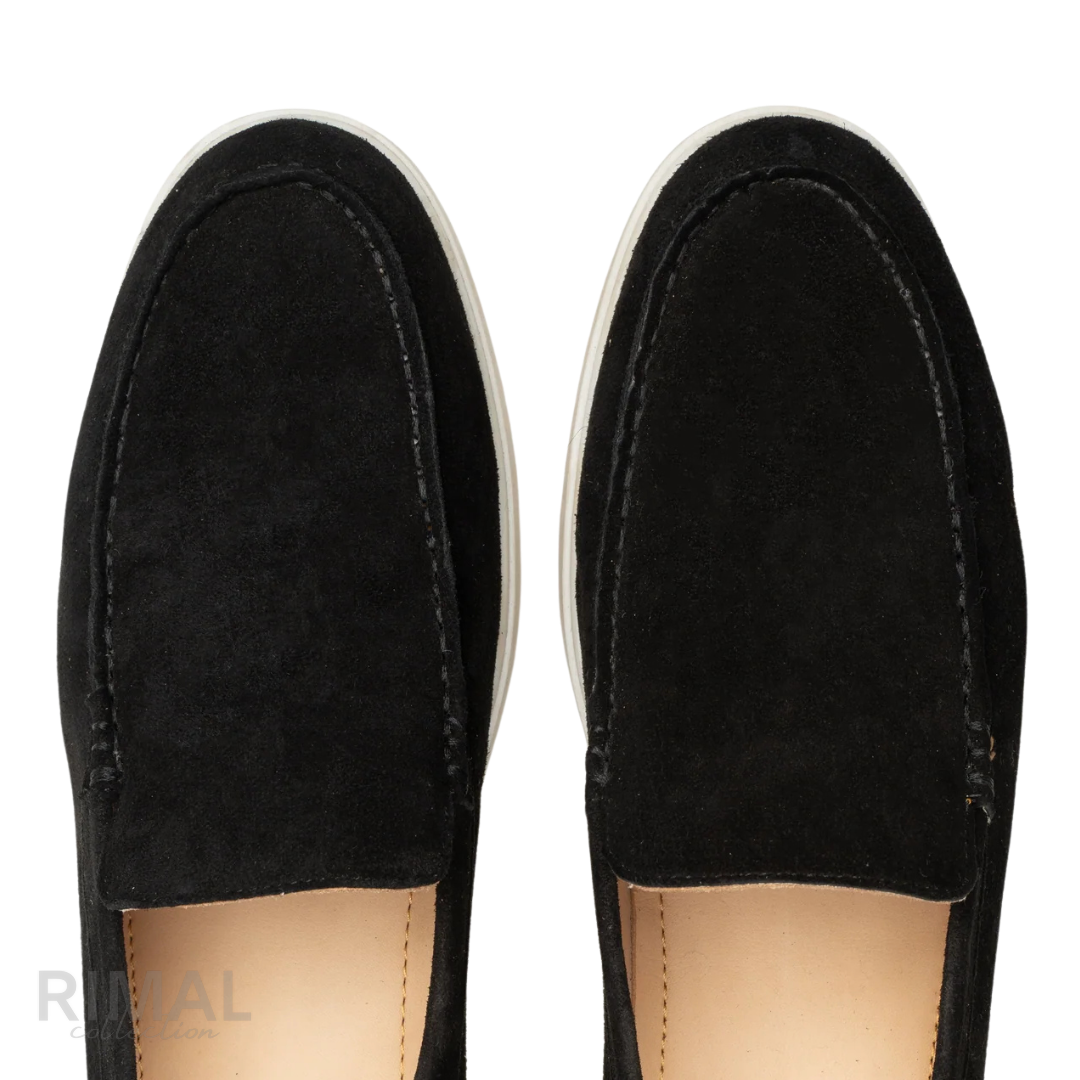 Loro Piana Summer Walk Loafer – Black – View 5