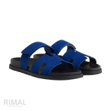 Hermès Chypre Sandals – Bleu Smalt