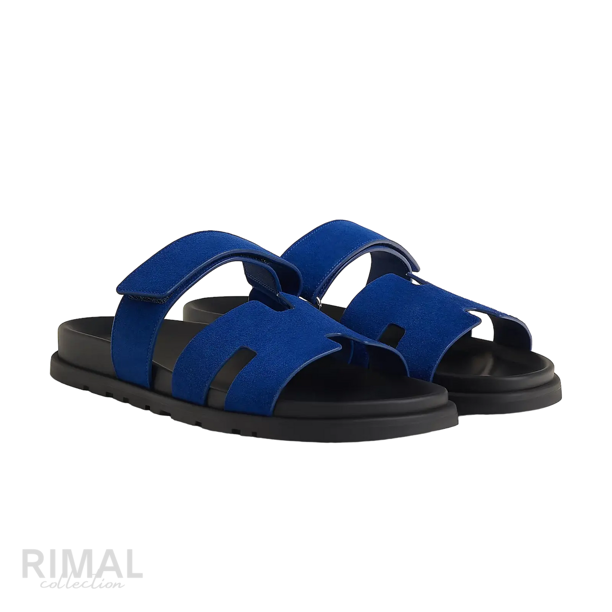 Hermès Chypre Sandals – Bleu Smalt - View 1