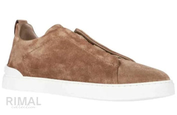 Zegna Triple Stitch Brown & Tobacco Sneaker | Men