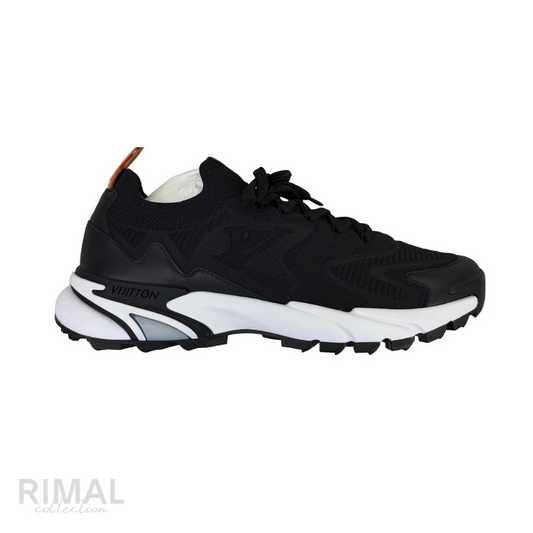 Louis Vuitton LV Tatic Knit Sneakers – Black & White - View 1
