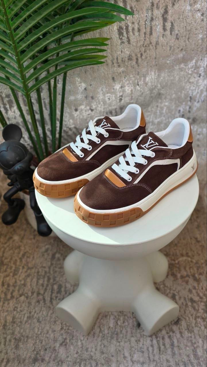 Louis Vuitton LV Tilted Sneakers – Brown - View 3