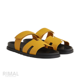 Hermès Chypre Sandals – Jaune Topaze