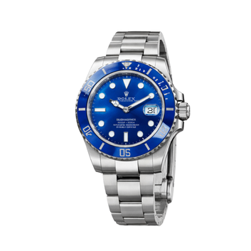 Rolex Submariner Date Blue Dial Bezel Watch
