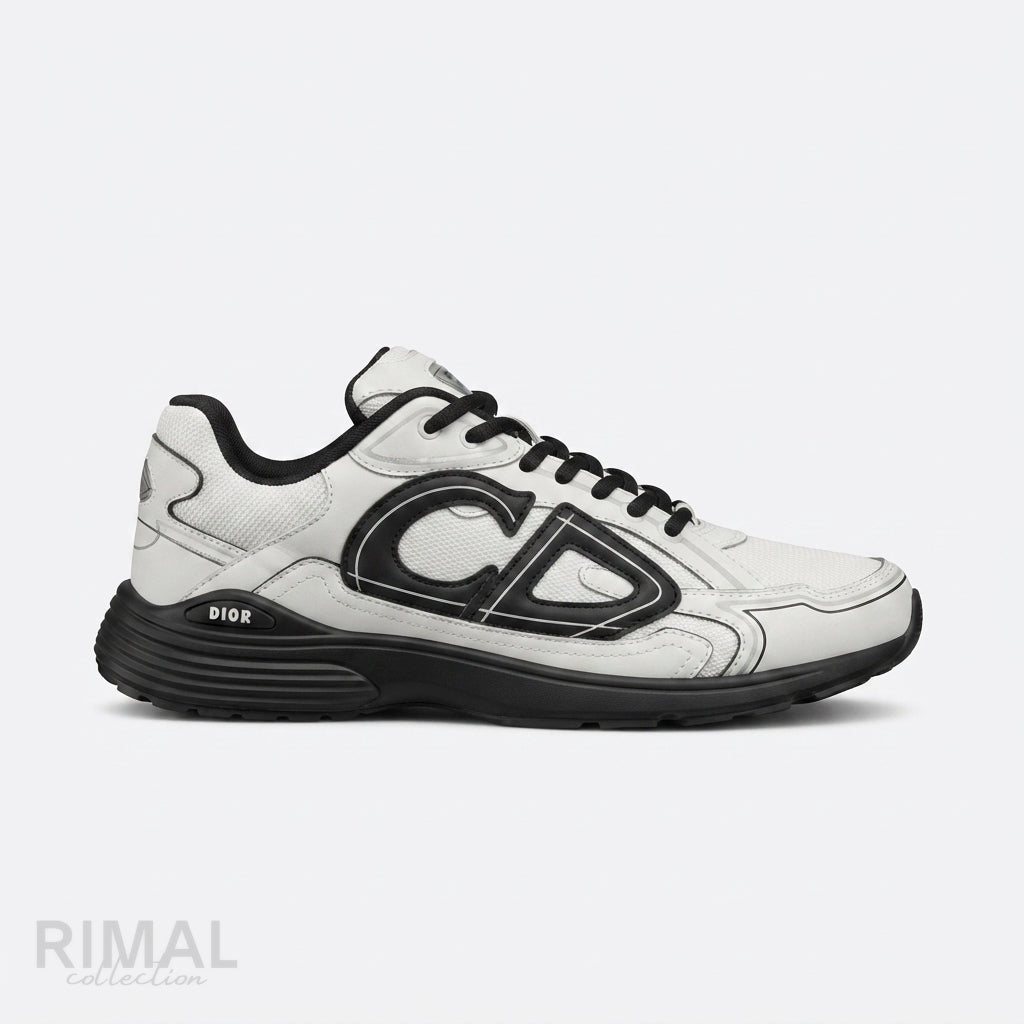 Dior B30 Countdown Sneaker – CD30 Signature – White & Black - View 1