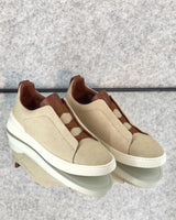 Zegna Footwear | Triple Stitch Begie/Brown