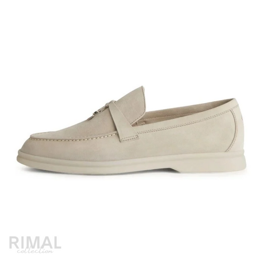 Loro Piana Summer Charms Walk Loafer – Pearl Powder – View 1