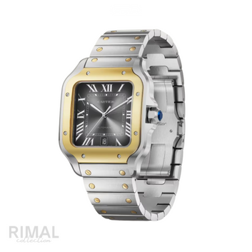Cartier Santos de Cartier Two-Tone Large Golden Watch