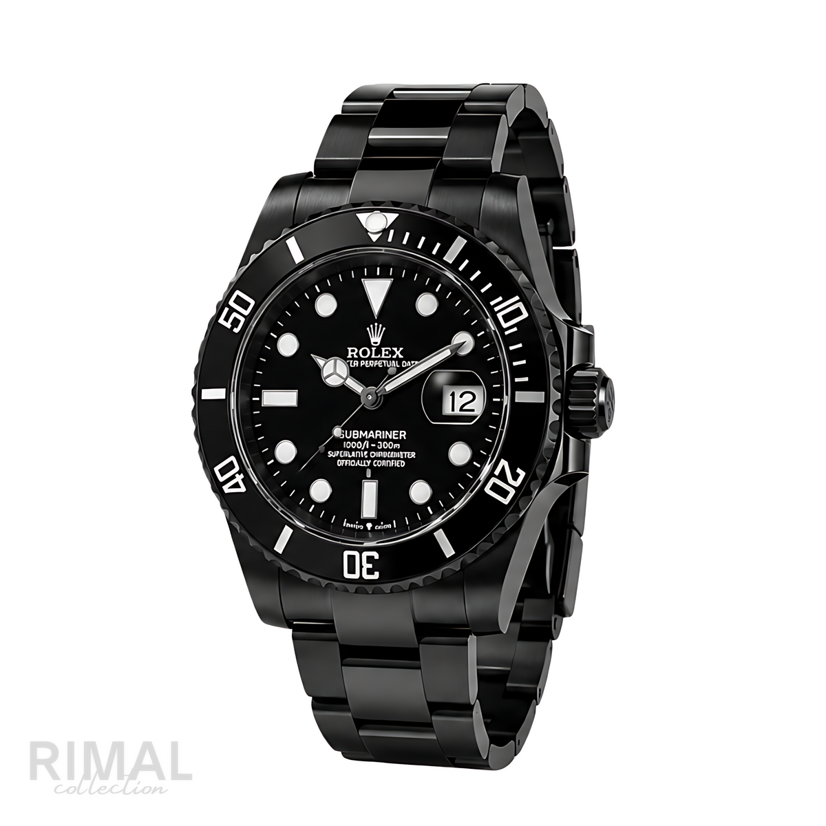 Rolex Submariner Date Black Dial Black Tone Watch - image 2
