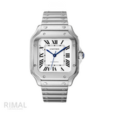 Cartier Santos de Cartier Stainless Steel Silvered Watch