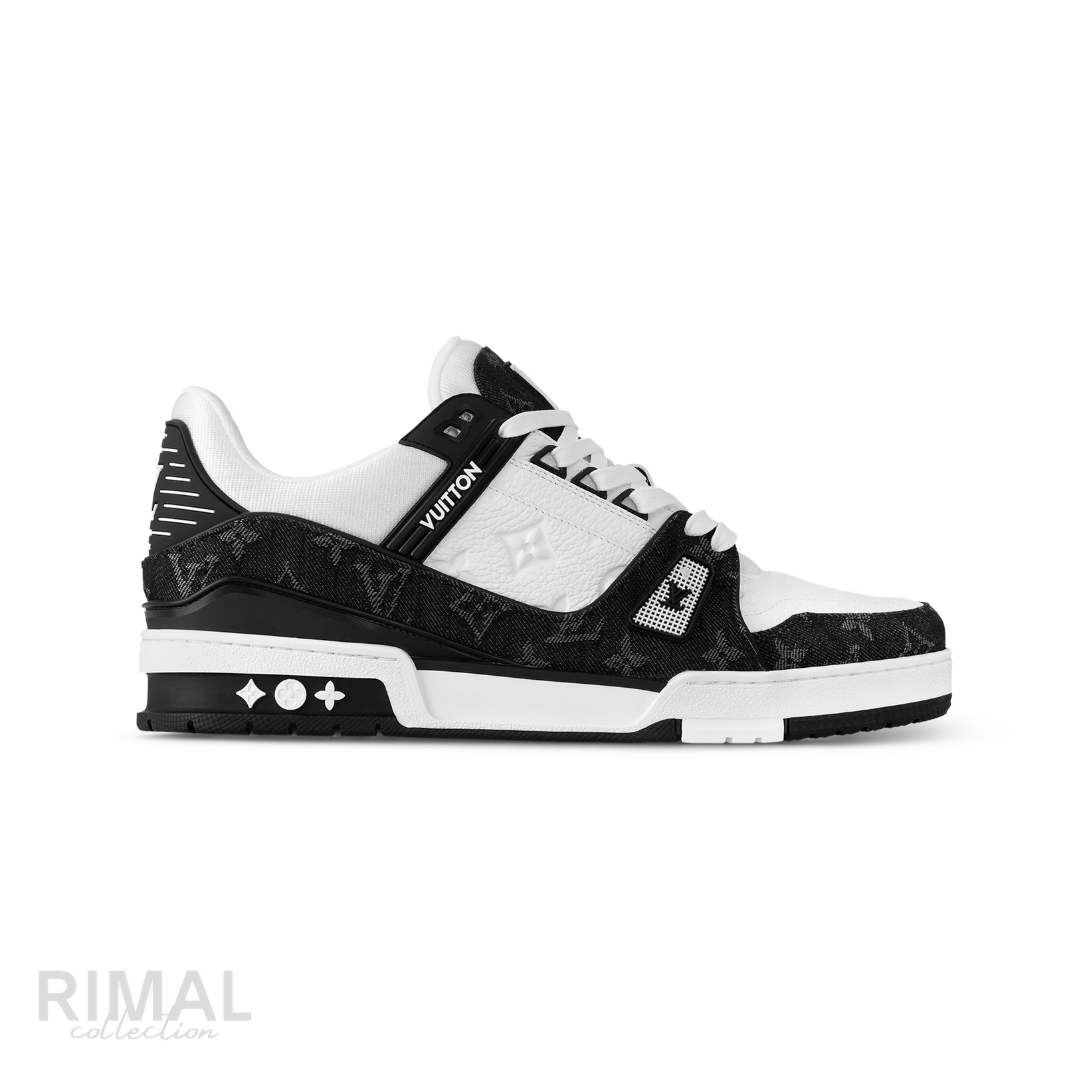 Louis Vuitton LV Trainer Sneakers – Black & White - View 1