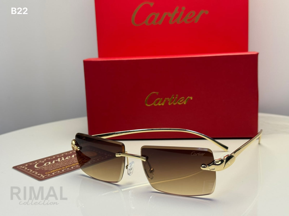 Cartier Sunglasses Panthère de Cartier Brown Gradient - View 3