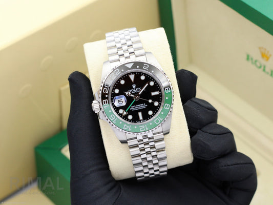 Rolex | Day Date 40 Baguette Diamond Dial Watch – Blue – Product Image 1