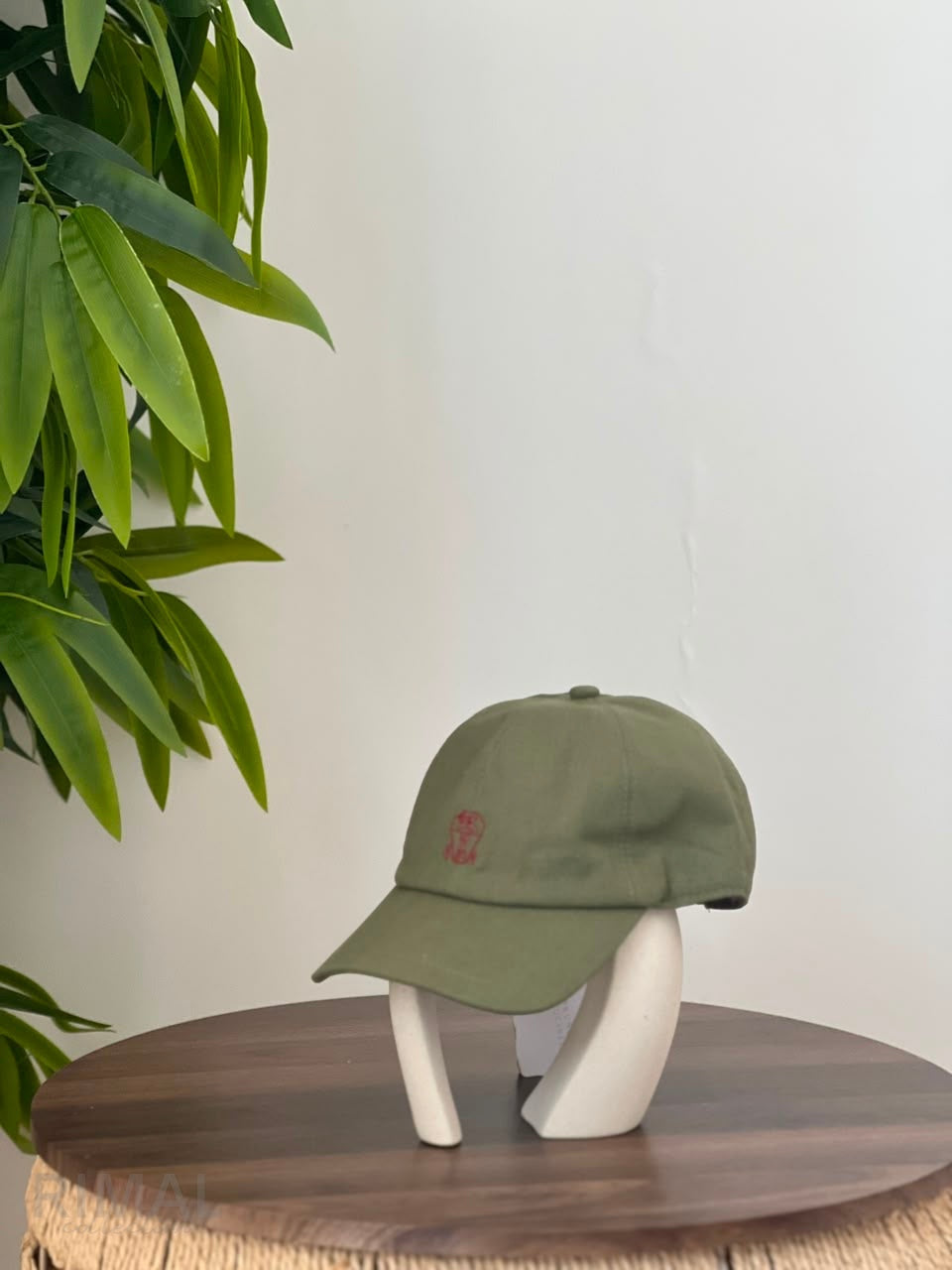 BOOVOOM | BVM Stamp Long Bill Cap in Olive - View 5