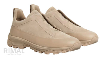Zegna Triple Stitch Light Taupe Sneaker | Men