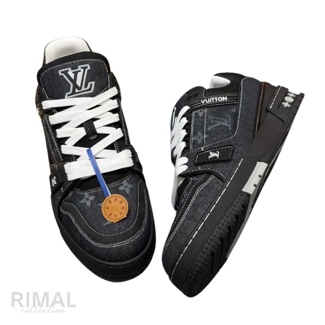 Louis Vuitton LV Trainer Denim Sneaker – Black - View 2