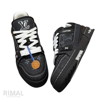 Louis Vuitton LV Trainer Denim Sneaker – Black - View 2