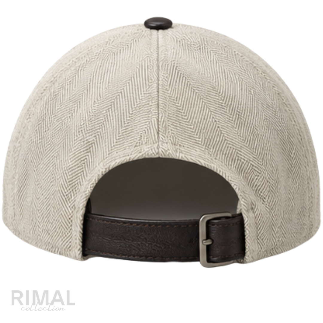 Berluti | Linen Wool Blend Baseball Cap with Leather Visor dark brown - View 4