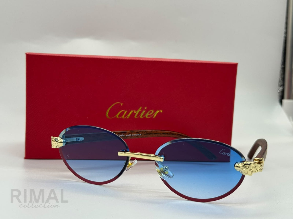 Cartier | Première Rimless Sunglasses – Gold / Grey Gradient – Product Image 1