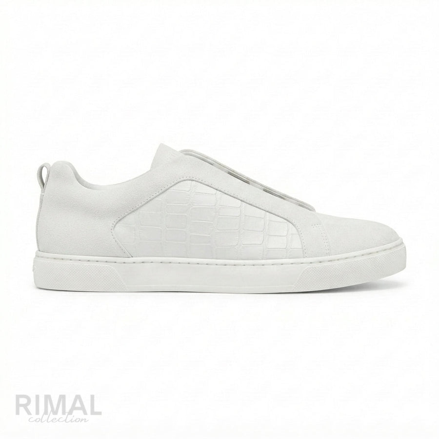 Zegna Triple Stitch Sneakers – White