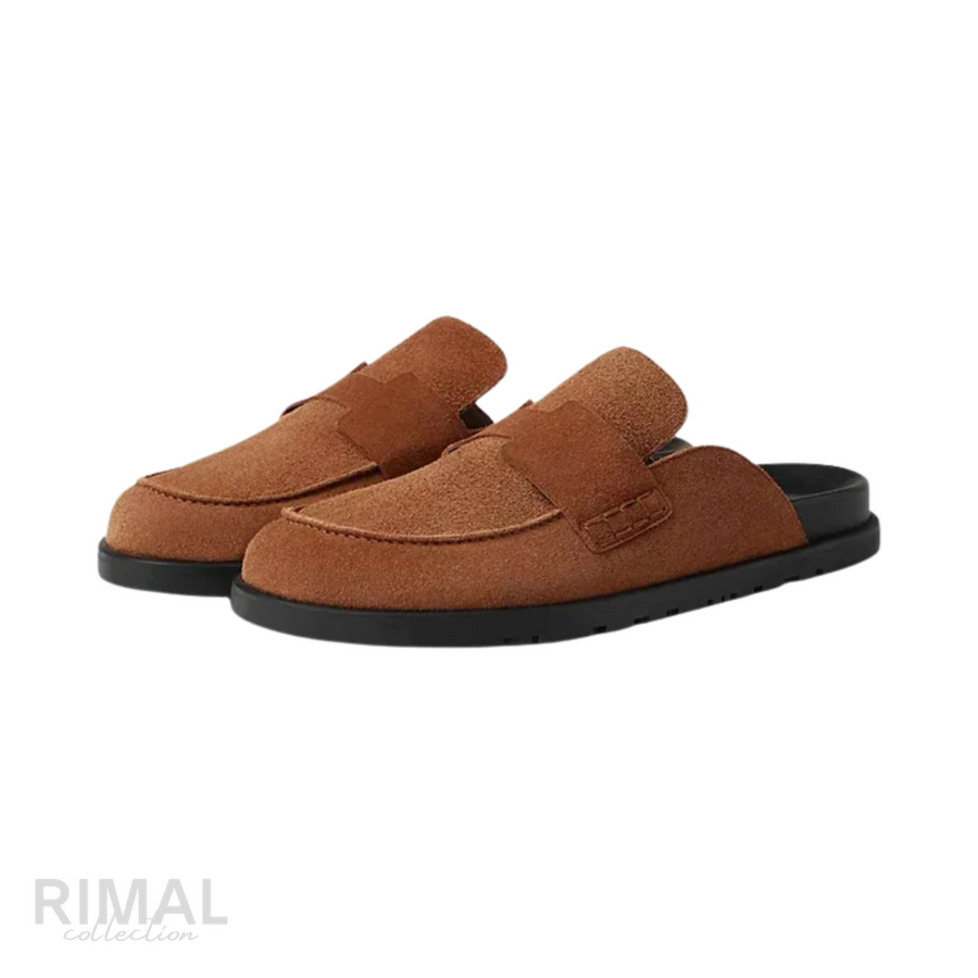 Hermès Footwear | Go Mules Suede Brown