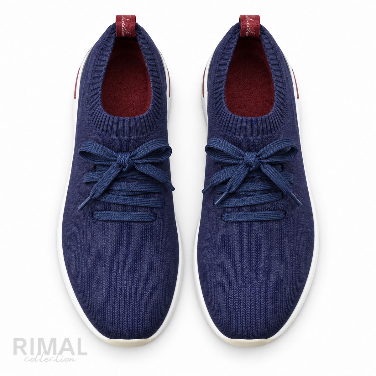 Loro Piana 360 LP Lady Flexy Walk Sneakers in Wish Wool – Navy Blue - View 1