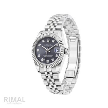 Rolex Datejust Oystersteel Purple Dial Watch