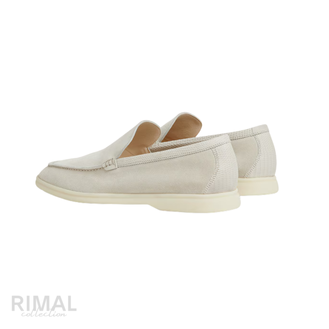 Loro Piana Suede Loafers – Pearl - View 2