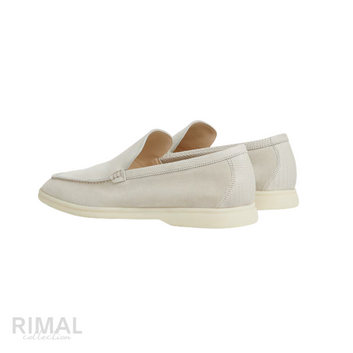 Loro Piana Suede Loafers – Pearl - View 2