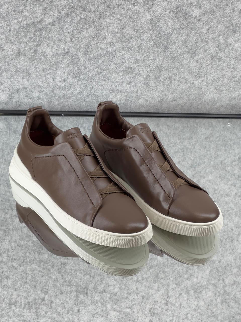 Zegna TerraFlex Canvas Slip-On Sneakers – Sand Edition